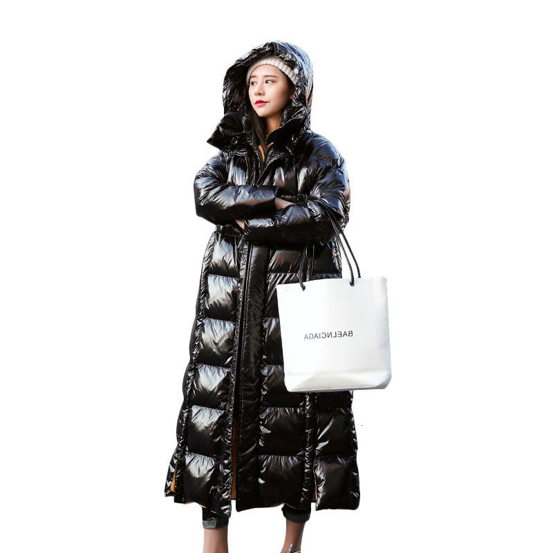 2021 New bright winter down long with hood parkas fashion thicken warm padded female jackets plus size puffer jacket, Black
2021 New bright winter down long with hood parkas fashion thicken warm padded female jackets plus size puffer jacket, Black