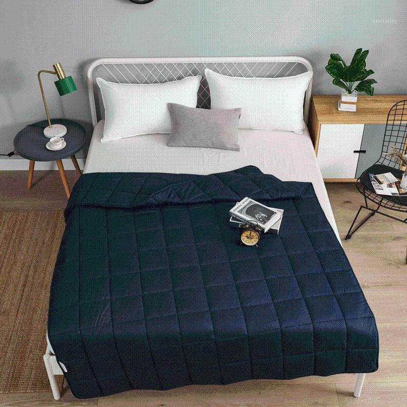 Spring Autumn Warm Quilt Blanket Double Queen Bed Linens Skin-friendly Bedding Solid Color Plaid Home Hotel Gravity blanket1, 02
Spring Autumn Warm Quilt Blanket Double Queen Bed Linens Skin-friendly Bedding Solid Color Plaid Home Hotel Gravity blanket1, 02