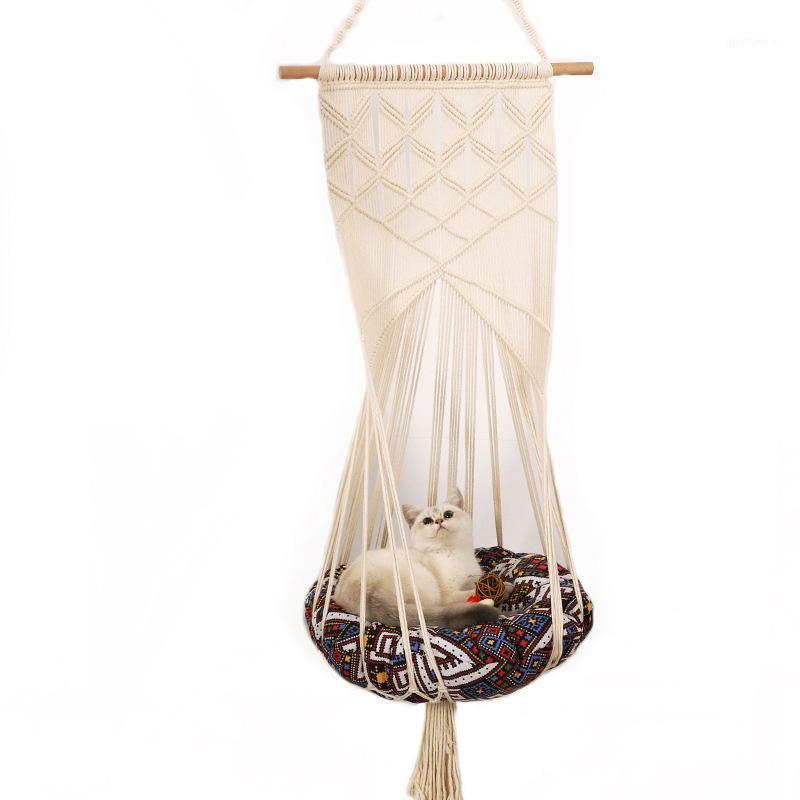 Hand-Woven cat Hanging Basket Swing, Pet cat Flower Mesh Basket Cage Hanging Nest Swing Bed Hammock Toy Washable, All Seasons1
Hand-Woven cat Hanging Basket Swing, Pet cat Flower Mesh Basket Cage Hanging Nest Swing Bed Hammock Toy Washable, All Seasons1