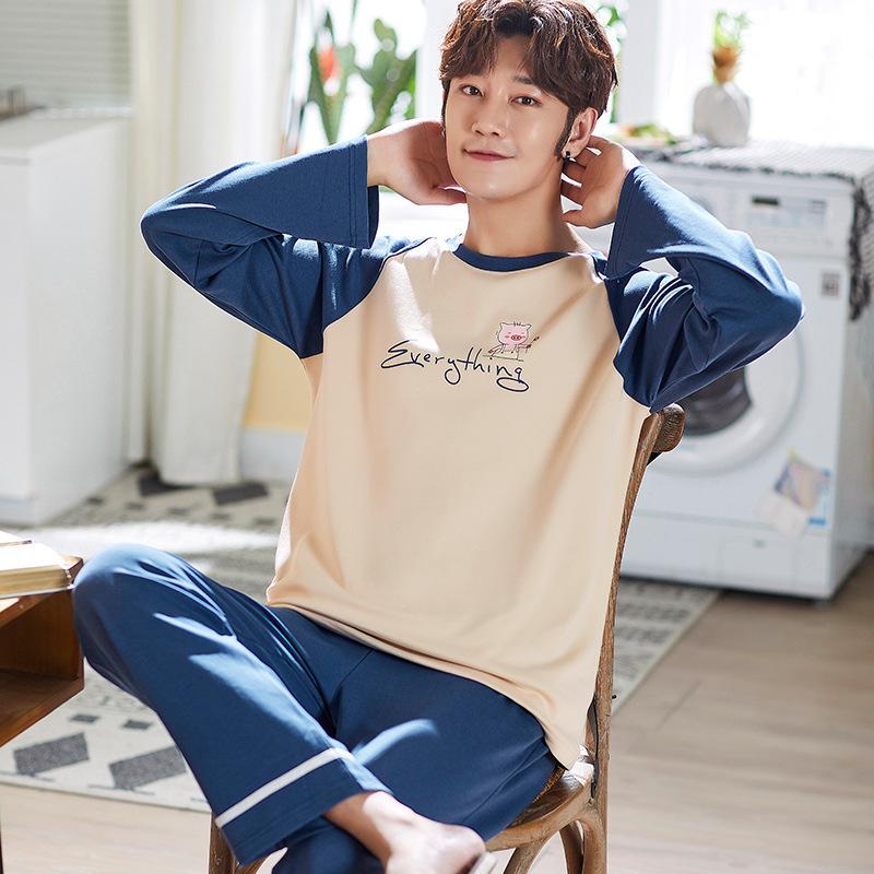 Fashion Nightgown Underwear Male Long Sleeve Casual O-Neck Pure Cotton Pajamas Sets Loose Spring Men Two-Piece Set Suit Homewear, 19925
Fashion Nightgown Underwear Male Long Sleeve Casual O-Neck Pure Cotton Pajamas Sets Loose Spring Men Two-Piece Set Suit Homewear, 19925