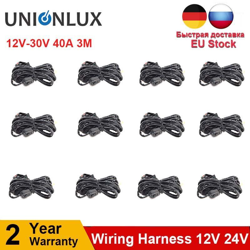 12pcs LED Light Bar Wire 3M 12v 24v 40A Wiring Harness Relay Loom Cable Kit Fuse for Auto Driving Offroad Led Work Lamp1
12pcs LED Light Bar Wire 3M 12v 24v 40A Wiring Harness Relay Loom Cable Kit Fuse for Auto Driving Offroad Led Work Lamp1