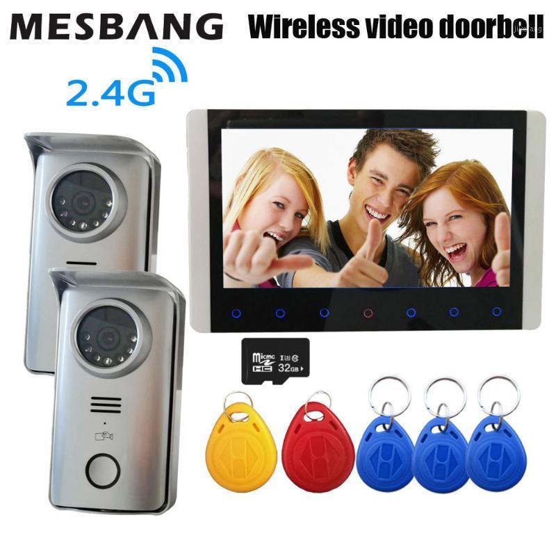 New 2.4G wireless video doorbell door intercom bell calling with 7 inch monitor support unlock the door by ID card1
New 2.4G wireless video doorbell door intercom bell calling with 7 inch monitor support unlock the door by ID card1