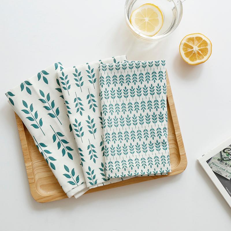 Pastoral Fresh Leaves Cotton Linen Napkins Kitchen Towels Cotton Placemats Gourmet Cloth Baking Cloth Cover1
Pastoral Fresh Leaves Cotton Linen Napkins Kitchen Towels Cotton Placemats Gourmet Cloth Baking Cloth Cover1