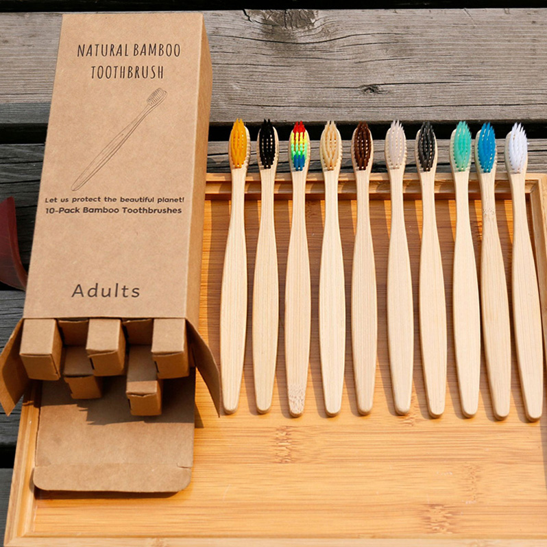10Pcs Bamboo Toothbrush Eco-Friendly Product Vegan Tooth Brush Rainbow Black Wooden Soft Fibre Adults Travel Set DHL
10Pcs Bamboo Toothbrush Eco-Friendly Product Vegan Tooth Brush Rainbow Black Wooden Soft Fibre Adults Travel Set DHL