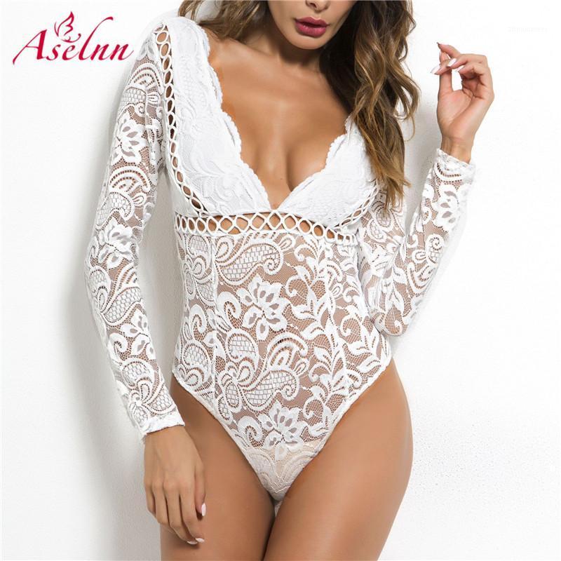 Aselnn Women Sexy Lace Hollow Out Bodysuit 2021 Autumn Winter Long Sleeve V-neck Bodycon Romper Jumpsuit Women' Jumpsuits & Rompers, Black
Aselnn Women Sexy Lace Hollow Out Bodysuit 2021 Autumn Winter Long Sleeve V-neck Bodycon Romper Jumpsuit Women' Jumpsuits & Rompers, Black