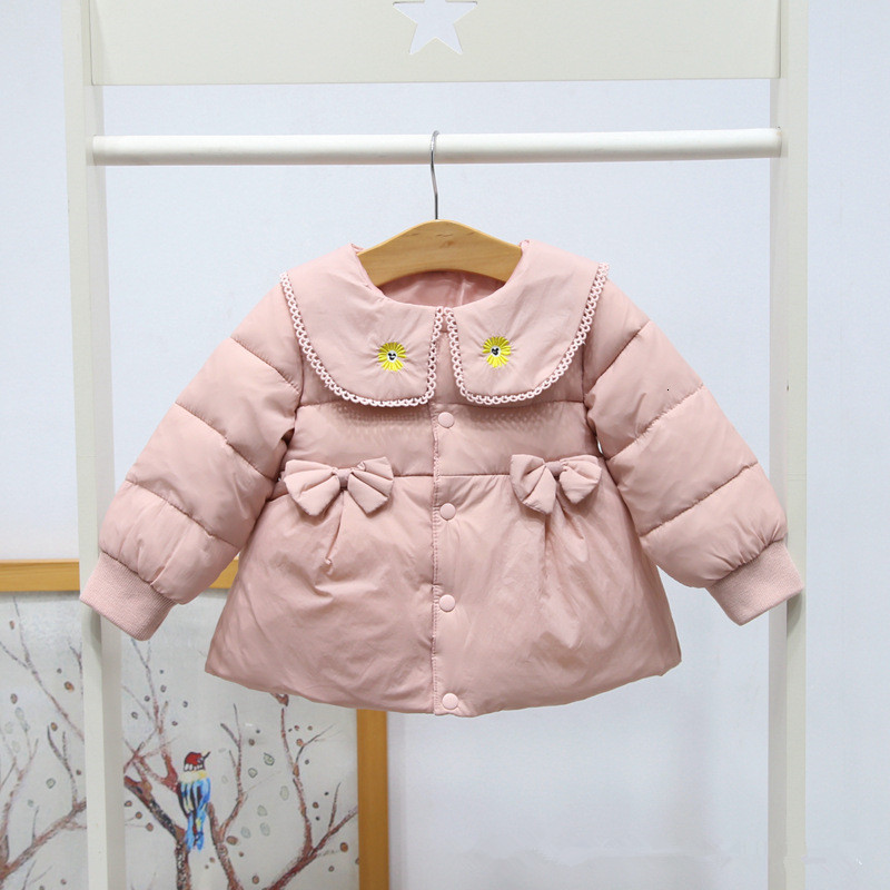 2021 New Autumn Baby Outwear for Winter Kids Warm Peter Pan Collar Children Clothes Infant Girls Coats with Three Bows Wael, Pink
2021 New Autumn Baby Outwear for Winter Kids Warm Peter Pan Collar Children Clothes Infant Girls Coats with Three Bows Wael, Pink