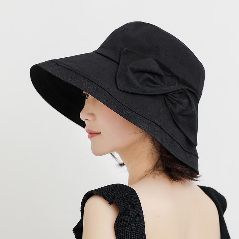 New Solid Color Bow Japanese Fisherman Hat Summer Korean Big Brim Sunbonnet UV Protection Sun Hat Female1, Black
New Solid Color Bow Japanese Fisherman Hat Summer Korean Big Brim Sunbonnet UV Protection Sun Hat Female1, Black