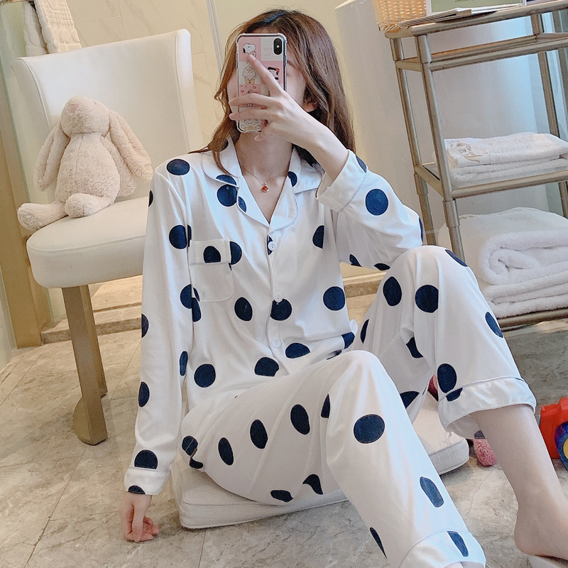 Women Pajamas Sets Lovely Wear Leisure Clothes Personality Autumn Long Sleeved Women Pajamas for Women Pyjamas Sets Nightwear Pj 201027