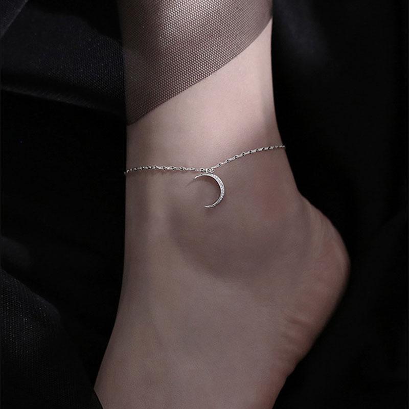 Hot S925 New Arrival Moon Inlaid Rhinestone Anklet Women Unique Design Fashion Simple INS Elegant Bracelets
Hot S925 New Arrival Moon Inlaid Rhinestone Anklet Women Unique Design Fashion Simple INS Elegant Bracelets
