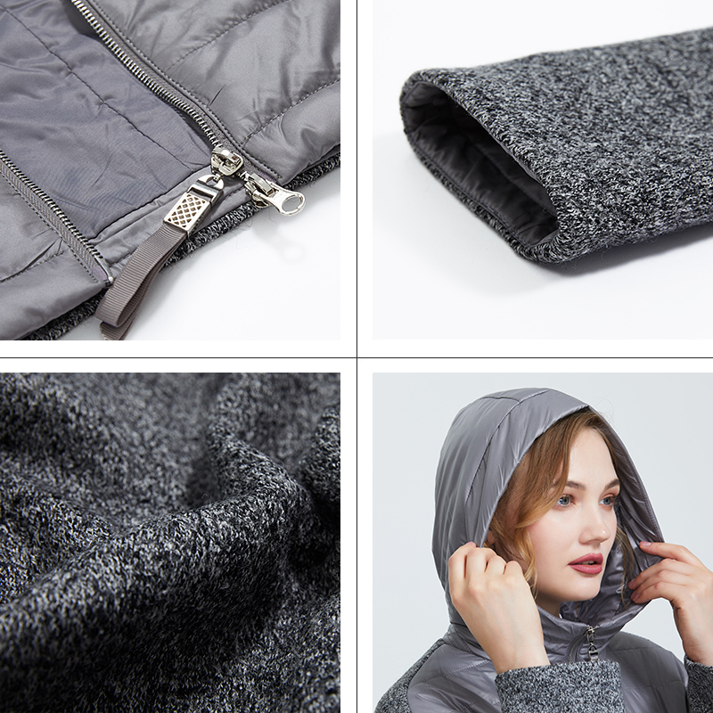 Astrid Autumn new arrival women jacket mid-length style park with a hood warm thin cotton jacket woman clothes AM-1983 201019
