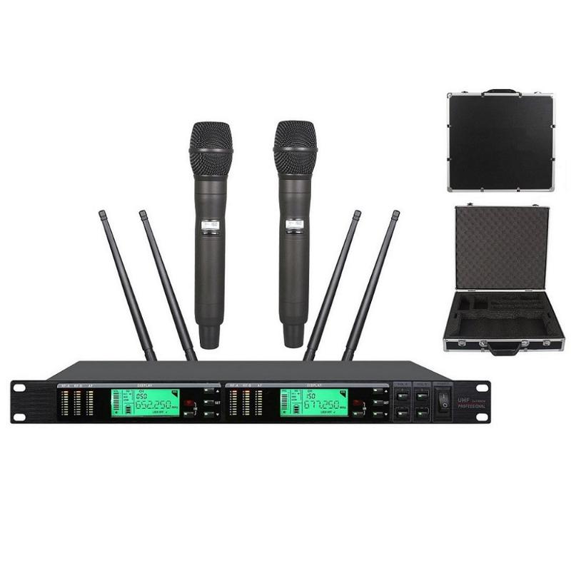 Bolymic UHF Microphone Wireless System Professional 200 Channel Handheld Vocal Microphone Stage Karaoke True Diversity w Case
Bolymic UHF Microphone Wireless System Professional 200 Channel Handheld Vocal Microphone Stage Karaoke True Diversity w Case