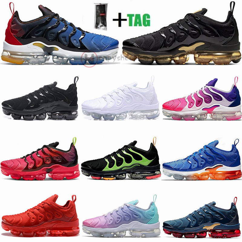 Tn Plus Running Shoes Black White Patina Luxurys Designers Sneakers For Mens Womens Sneaker Maxes Size 36-47 Vapores Cushio
Tn Plus Running Shoes Black White Patina Luxurys Designers Sneakers For Mens Womens Sneaker Maxes Size 36-47 Vapores Cushio