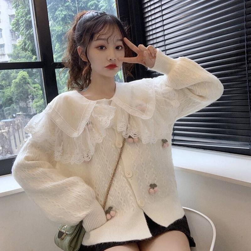 Women's Clothing autumn winter new v-neck knitted Sweaters sweet style long sleeve Cardigans Female single breasted ladies tops, Only white shirt
Women's Clothing autumn winter new v-neck knitted Sweaters sweet style long sleeve Cardigans Female single breasted ladies tops, Only white shirt