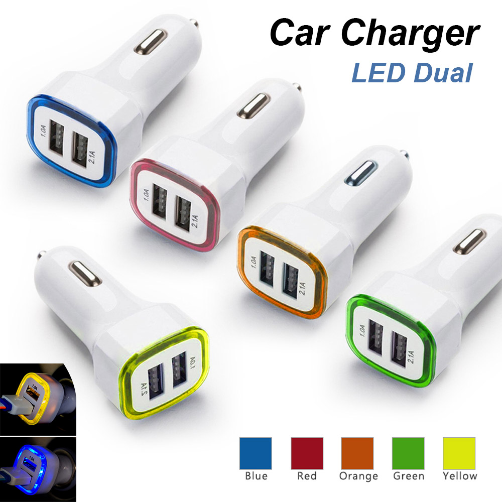 5V 2.1A LED Car Charger Dual Usb Car Charger Portable Power Adapter For iPhone Universal Mobile Phone
5V 2.1A LED Car Charger Dual Usb Car Charger Portable Power Adapter For iPhone Universal Mobile Phone