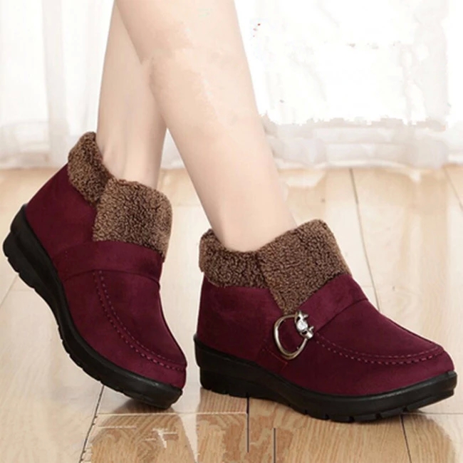 Winter Cloth Shoes Women'S High-Top Non-Slip Thick-Soled Shoes Elderly Warm Cotton Thick Mom Style #mm2w, Black
Winter Cloth Shoes Women'S High-Top Non-Slip Thick-Soled Shoes Elderly Warm Cotton Thick Mom Style #mm2w, Black