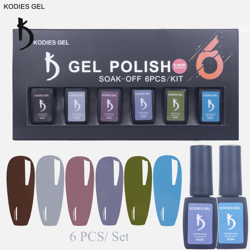 KODIES GEL Winter Color UV Gel Nail Polish 6 PCS/Set Polishing Vernis Semi Permanent Long Lasting Varnish for Manicure Lacquer, 6 pcs a set
KODIES GEL Winter Color UV Gel Nail Polish 6 PCS/Set Polishing Vernis Semi Permanent Long Lasting Varnish for Manicure Lacquer, 6 pcs a set