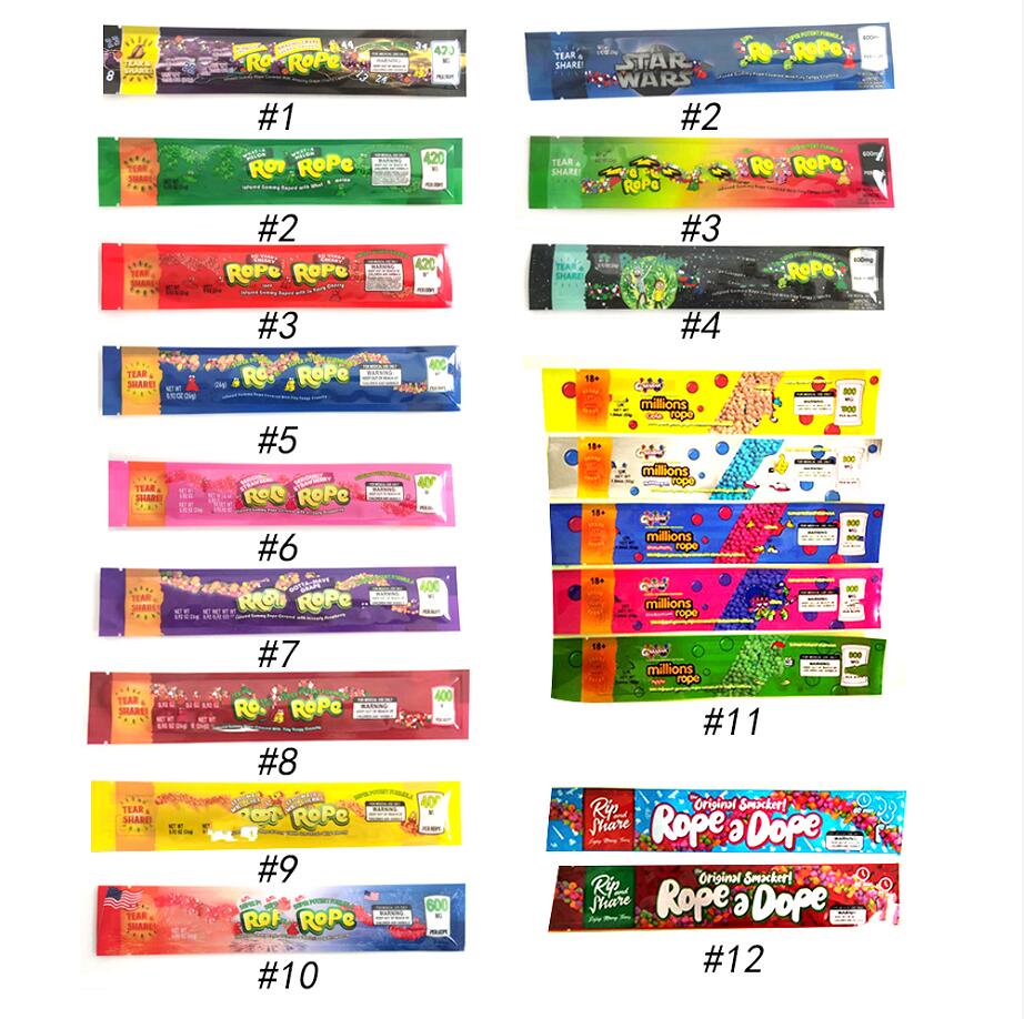 Millions ROPE dope edible plastic packaging bags ap ple cola strawberry bubblegum blackcurrant mylar package 400mg 600mg 420mg
Millions ROPE dope edible plastic packaging bags ap ple cola strawberry bubblegum blackcurrant mylar package 400mg 600mg 420mg