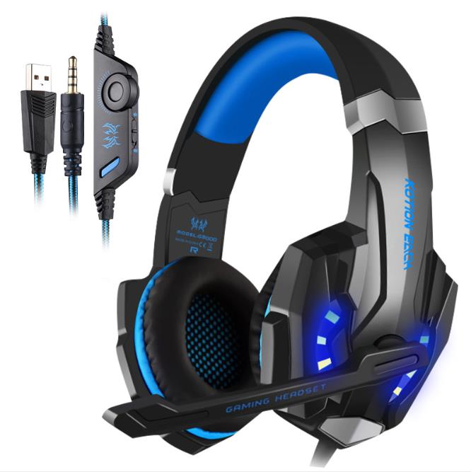 Gaming Headset headphones Earphone Gaming Headphone G9000 With Microphone Mic For PC Laptop playstation 4 casque Gamer, Blue
Gaming Headset headphones Earphone Gaming Headphone G9000 With Microphone Mic For PC Laptop playstation 4 casque Gamer, Blue