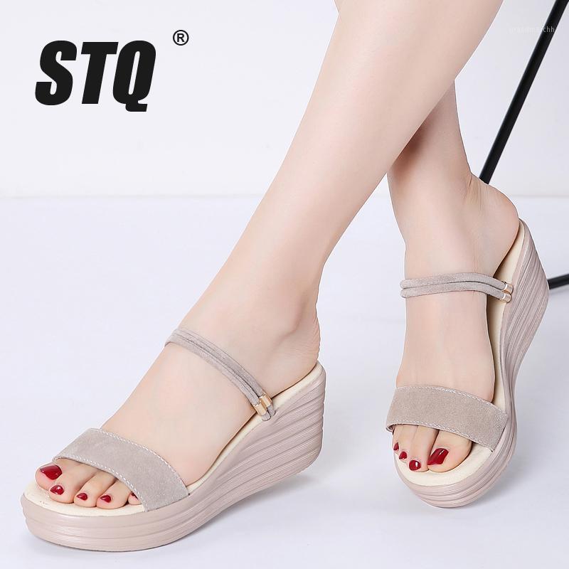 STQ 2020 Women Sandals Leather Suede Wedges Thick Heel Flat Sandals Gladiator Ladies High Platform For Women 5551, 555 beige
STQ 2020 Women Sandals Leather Suede Wedges Thick Heel Flat Sandals Gladiator Ladies High Platform For Women 5551, 555 beige