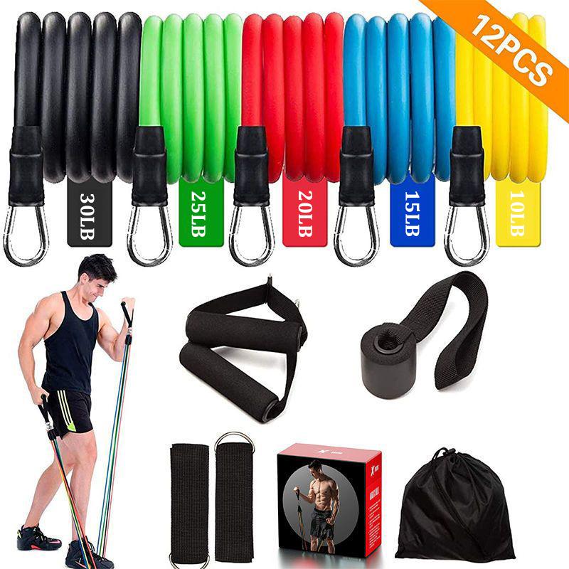 11pcs/set Fitness Resistance Tube Bands Yoga Gym Stretch Pull Rope Rubber Expander Elastic Bands Training Exercise Kit, Red
11pcs/set Fitness Resistance Tube Bands Yoga Gym Stretch Pull Rope Rubber Expander Elastic Bands Training Exercise Kit, Red