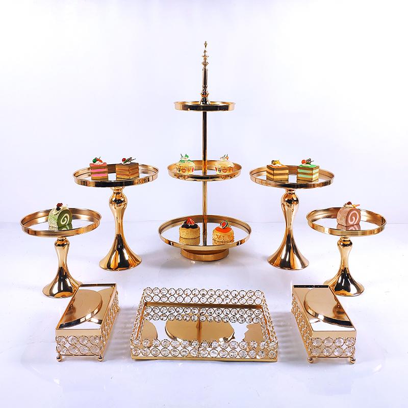 Other Bakeware 7-8pcs Crystal Metal Cake Stand Set Acrylic Mirror Cupcake Decorations Dessert Pedestal Wedding Party Display Tray
Other Bakeware 7-8pcs Crystal Metal Cake Stand Set Acrylic Mirror Cupcake Decorations Dessert Pedestal Wedding Party Display Tray