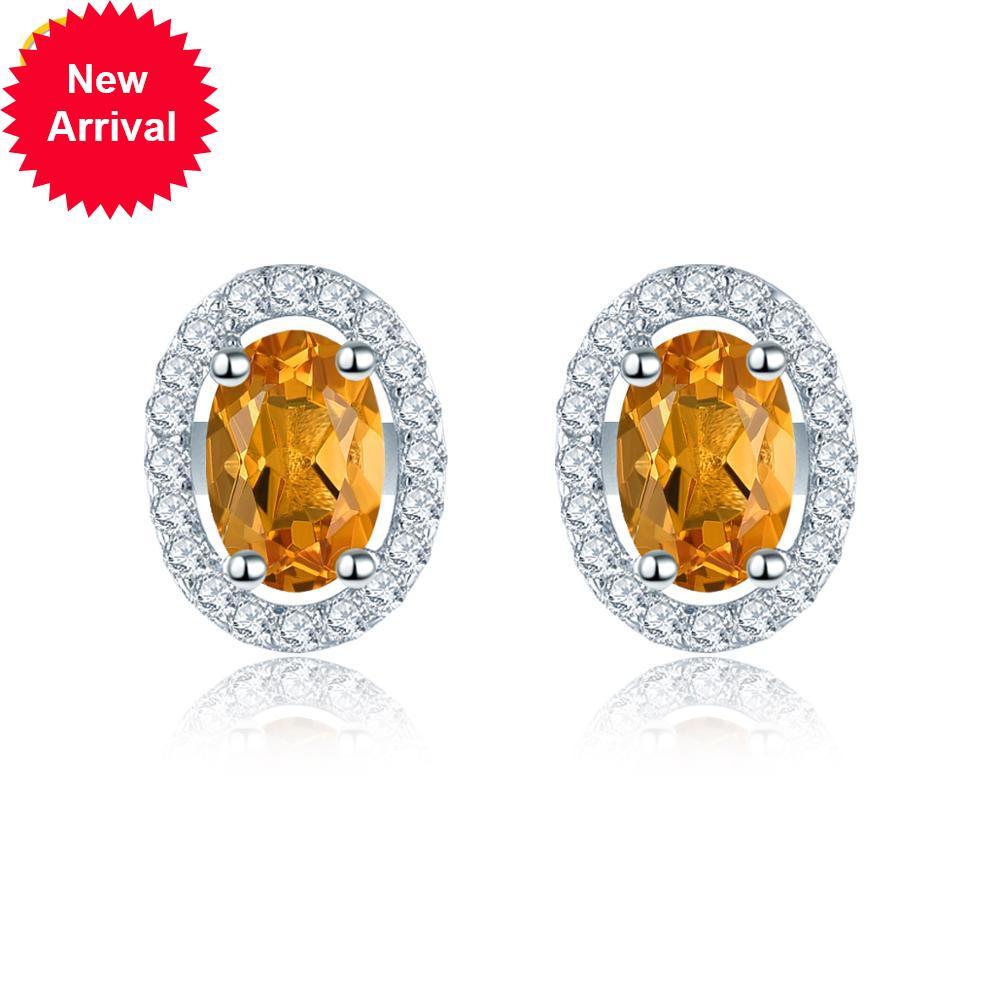Hutang oval genuine citrino 925 bolt earrings precious stone nine 25 solid silver sterling fine zirconia cubic jewels for women
Hutang oval genuine citrino 925 bolt earrings precious stone nine 25 solid silver sterling fine zirconia cubic jewels for women
