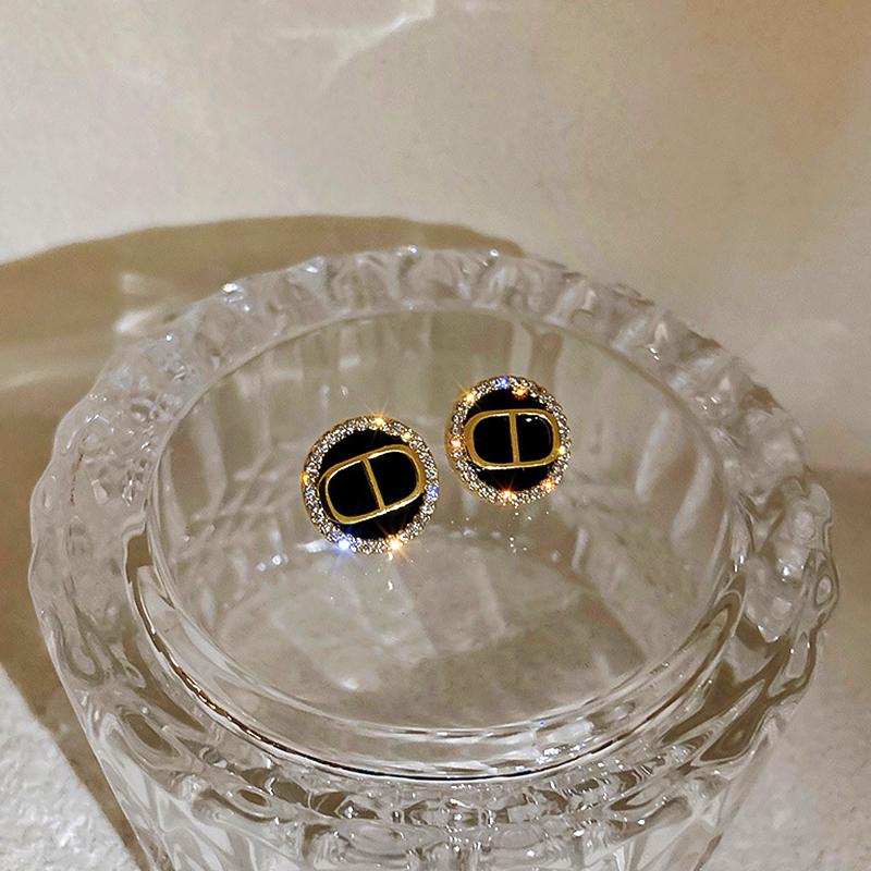 Stud Fashion Fine 14K Real Gold Round Letters Earrings For Women Girl Temperament Jewelry Zircon S925 Silver Needle Weddings
Stud Fashion Fine 14K Real Gold Round Letters Earrings For Women Girl Temperament Jewelry Zircon S925 Silver Needle Weddings