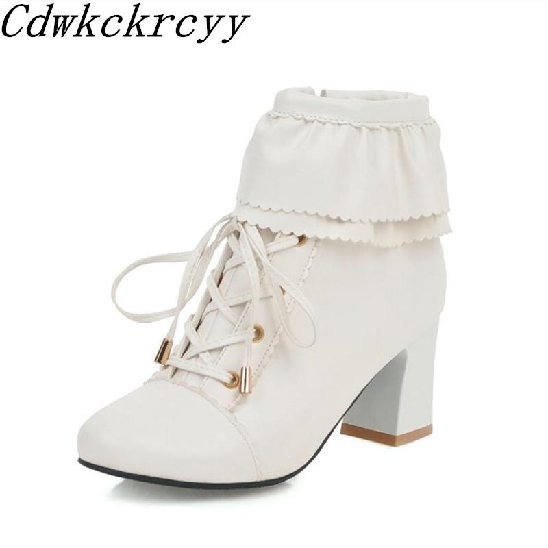 Winter Pattern Fashion Round Head High-heeled Short Boots Cashmere Keep Warm Pink Sweet Coarse Heel Women 34-43
Winter Pattern Fashion Round Head High-heeled Short Boots Cashmere Keep Warm Pink Sweet Coarse Heel Women 34-43