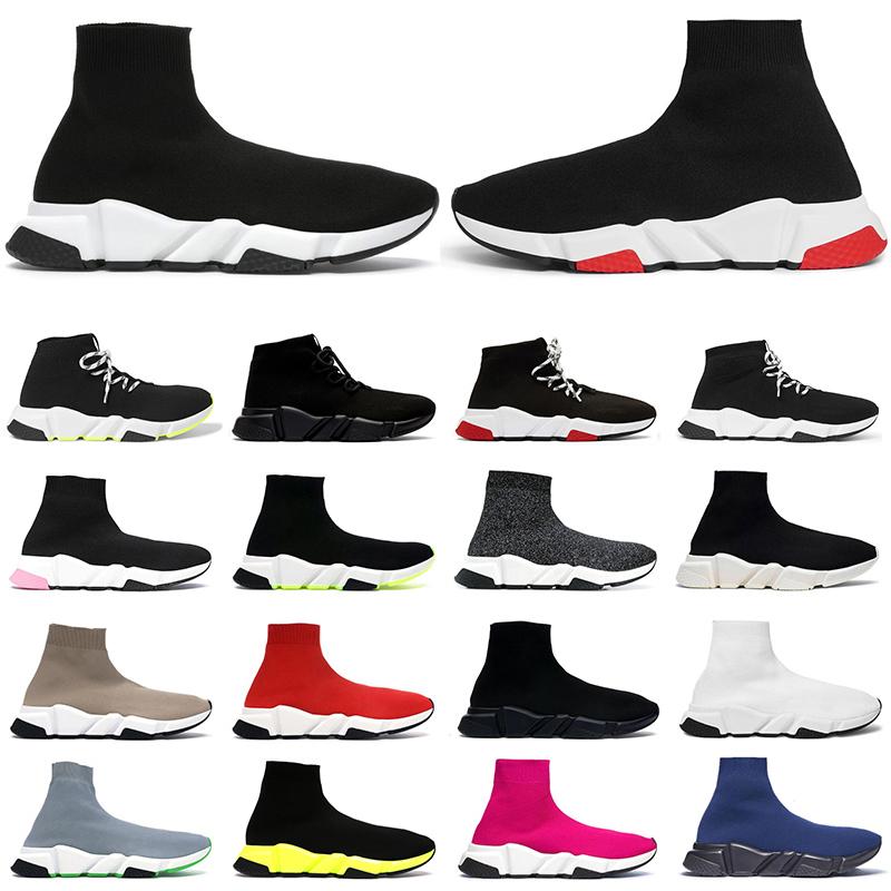Speed trainer men women sock shoes high top triple black white red pink Beige lace up Clearsole fashion mens casual sneakers size 36-45
Speed trainer men women sock shoes high top triple black white red pink Beige lace up Clearsole fashion mens casual sneakers size 36-45