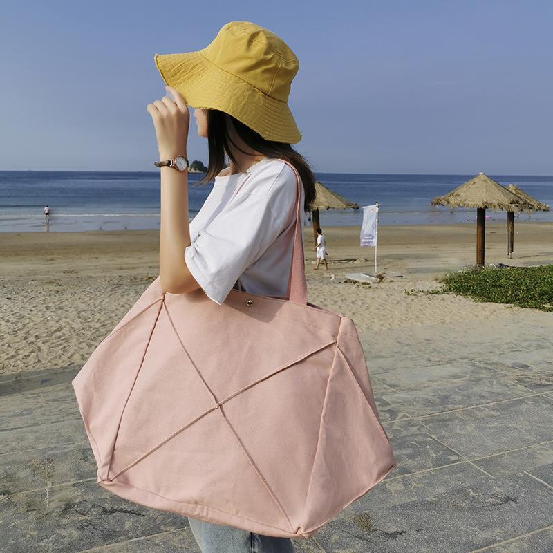 Korean Canvas Women Handbag Ladies Shoulder Bag Large Capacity Travel Bag Female Big Totes Bolsas Feminine Shopping Bags Pink, Black
Korean Canvas Women Handbag Ladies Shoulder Bag Large Capacity Travel Bag Female Big Totes Bolsas Feminine Shopping Bags Pink, Black