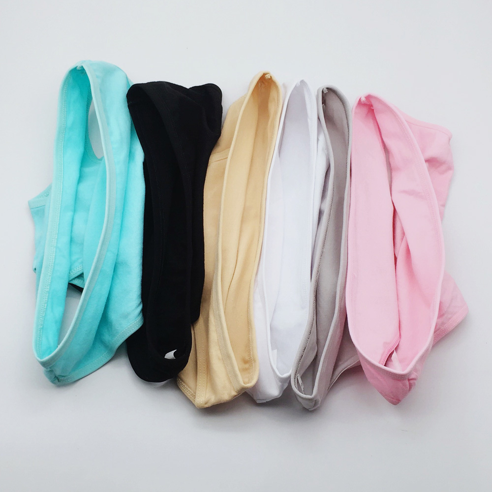 6 Pcs/Lot New Arrival Good Quality Women's Underwear Solid Color Cotton Cute Brief Panties 9173 201112