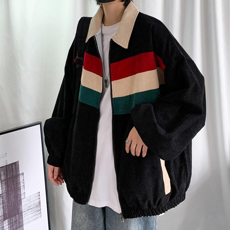 Men's jacket 2021 Autumn winter new slim solid color corduroy striped print couples jacket loose casual fashion youth men's wear, Black
Men's jacket 2021 Autumn winter new slim solid color corduroy striped print couples jacket loose casual fashion youth men's wear, Black