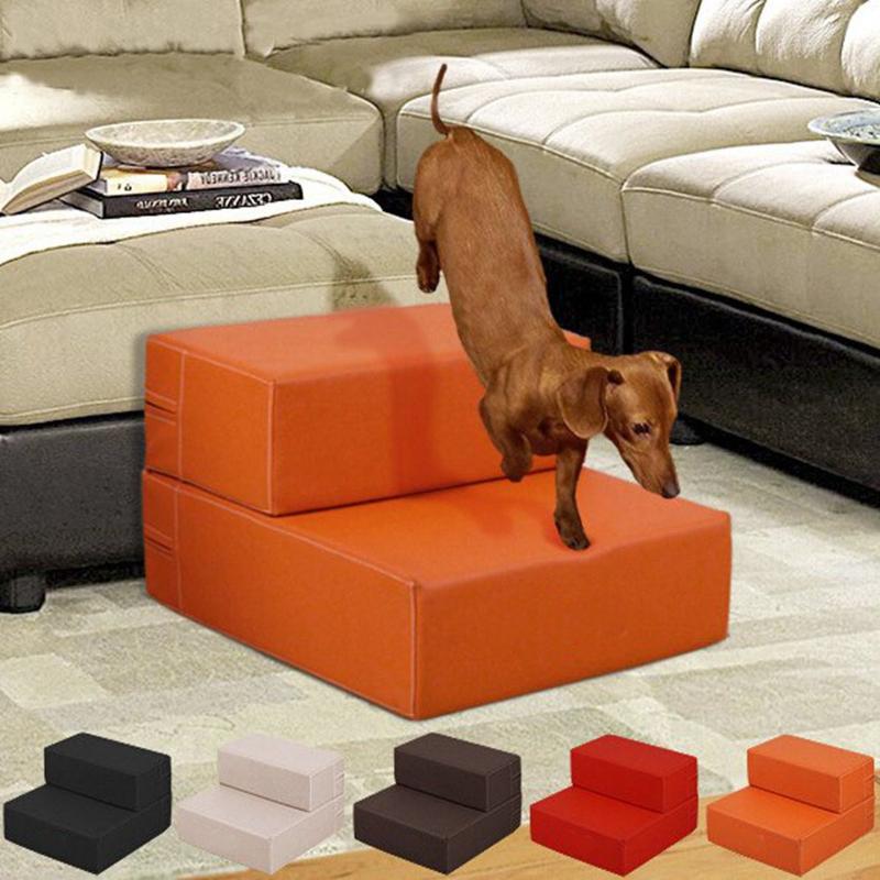 Folding Pet Dog Stairs 2 Steps Stairs Small Dog Cat Pet Ramp Ladder Anti-slip Leather Dogs Bed House Kennels Supplies, Gray
Folding Pet Dog Stairs 2 Steps Stairs Small Dog Cat Pet Ramp Ladder Anti-slip Leather Dogs Bed House Kennels Supplies, Gray