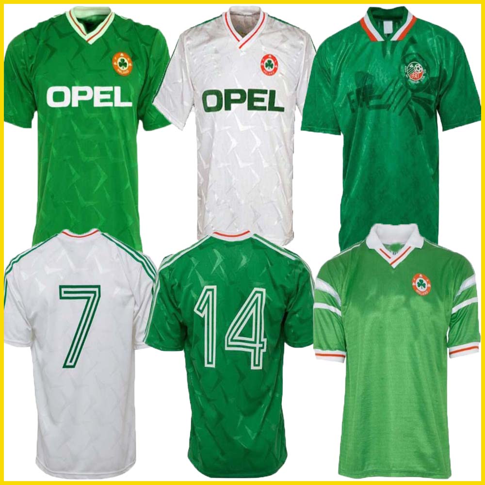 1990 1992 1994 1988 Ireland retro soccer jerseys 90 93 94 world cup Ireland classic vintage Irish TOWNSEND STAUNTON HOUGHTON football shirts
1990 1992 1994 1988 Ireland retro soccer jerseys 90 93 94 world cup Ireland classic vintage Irish TOWNSEND STAUNTON HOUGHTON football shirts