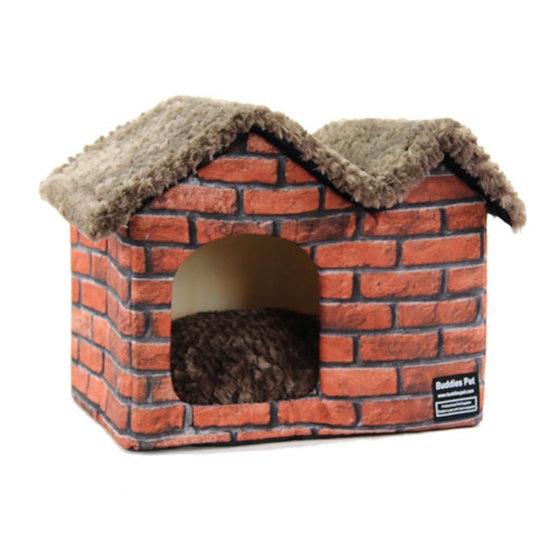 Foldable Pet Dog House Cat Nest Kennel with Mat Winter Warm Cozy Portable Dog Bed Sofas for Small Medium Cat Pet Supplies, Brick style
Foldable Pet Dog House Cat Nest Kennel with Mat Winter Warm Cozy Portable Dog Bed Sofas for Small Medium Cat Pet Supplies, Brick style