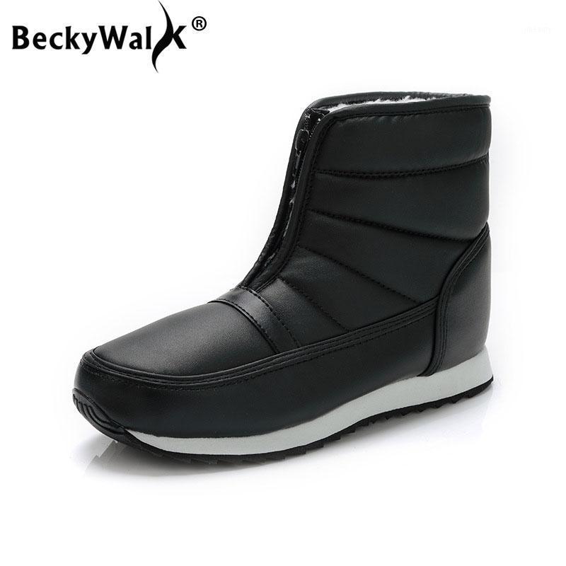 BeckyWalk Warm Women Snow Boots Front Zipper Shoes Woman Easy Wearing Antiskid Home Winter Boot Comfortable Women Shoes WSH31001, Red
BeckyWalk Warm Women Snow Boots Front Zipper Shoes Woman Easy Wearing Antiskid Home Winter Boot Comfortable Women Shoes WSH31001, Red
