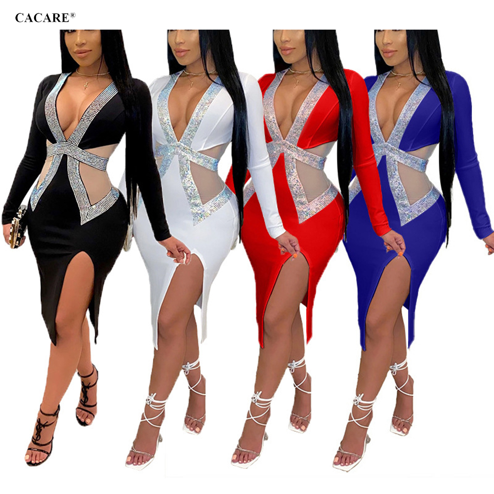 Sexy Dress 2020 Summer Women Bodycon Dress Party Night Club Sexi F0221 Long Sleeve Deep V Neck Split Hem Rhinestones, Blue
Sexy Dress 2020 Summer Women Bodycon Dress Party Night Club Sexi F0221 Long Sleeve Deep V Neck Split Hem Rhinestones, Blue