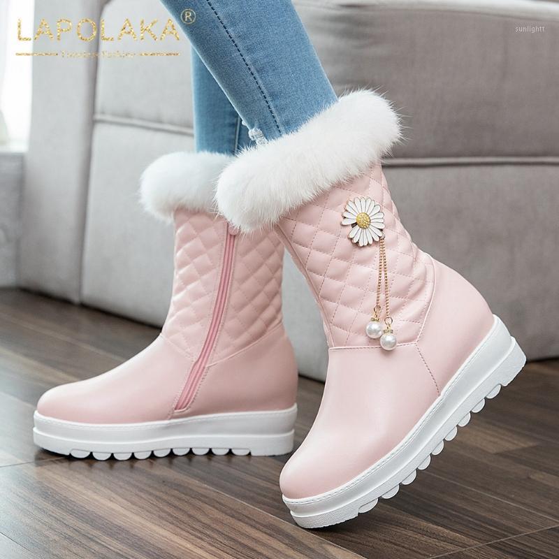 Lapolaka 2021 New Arrivals Large Size 43 Flowear Sweet Warm Winter Boots Women Shoes Zipper Platform Plush Snow Booties Lady1, Black
Lapolaka 2021 New Arrivals Large Size 43 Flowear Sweet Warm Winter Boots Women Shoes Zipper Platform Plush Snow Booties Lady1, Black