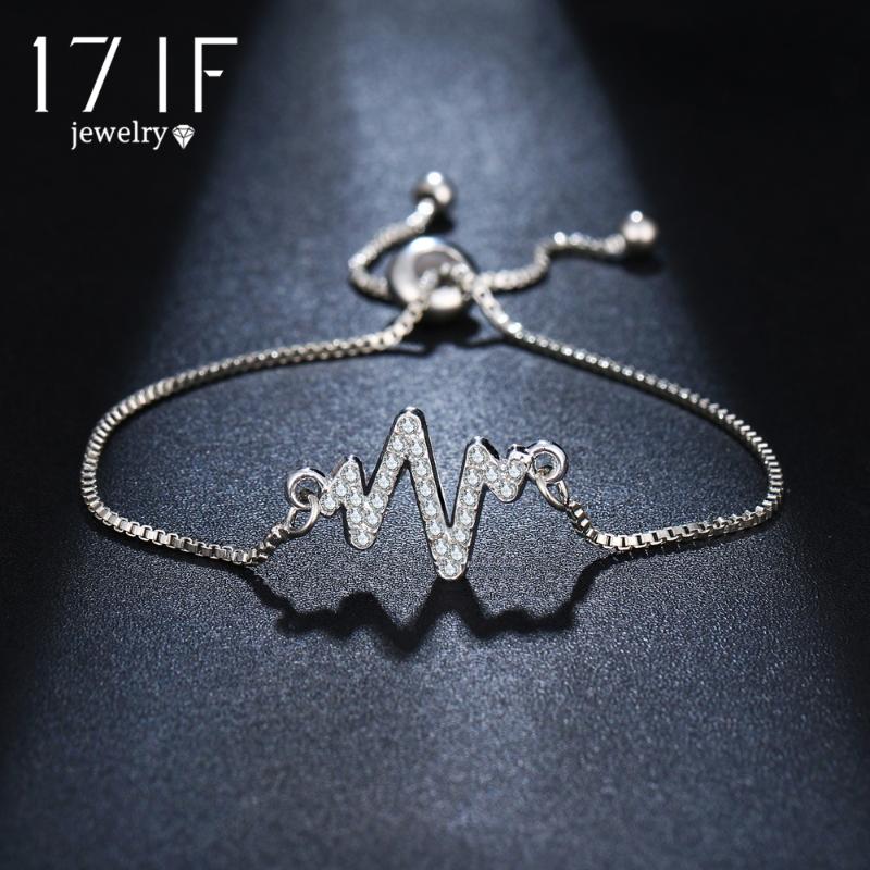 DAXI Silver Color Crystal Electrocardiogram Bracelets Adjustable Fashion Charm Bracelet Women Wedding Casual Jewelry Gifts New
DAXI Silver Color Crystal Electrocardiogram Bracelets Adjustable Fashion Charm Bracelet Women Wedding Casual Jewelry Gifts New