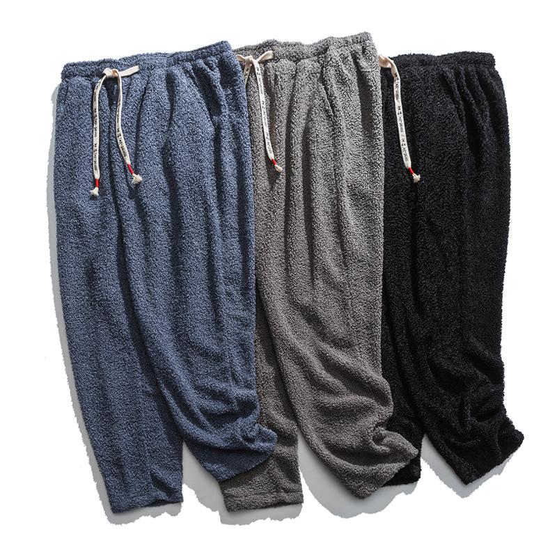 Neploha Men's Thicken Warm Pants Winter New Solid Color Casual Pants Woman Oversize Vintage Streetwear Chinese Style, Black
Neploha Men's Thicken Warm Pants Winter New Solid Color Casual Pants Woman Oversize Vintage Streetwear Chinese Style, Black