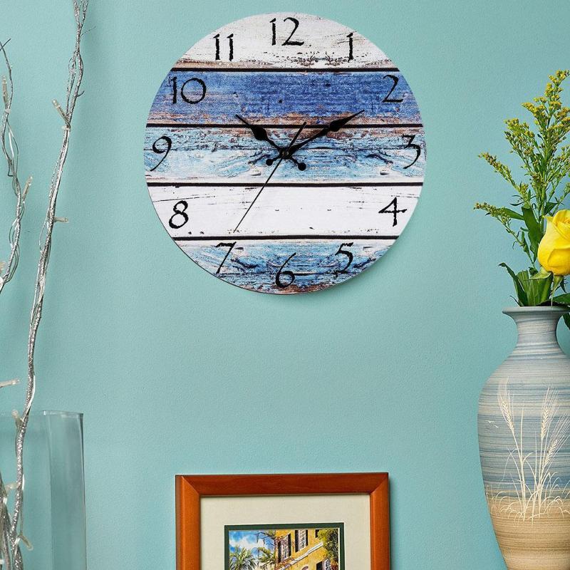 Modern Fashion wall clock Rustic Beach Wall Clock Round Quartz Battery Operated Fiberboard Wooden Clocks for Home Decor
Modern Fashion wall clock Rustic Beach Wall Clock Round Quartz Battery Operated Fiberboard Wooden Clocks for Home Decor