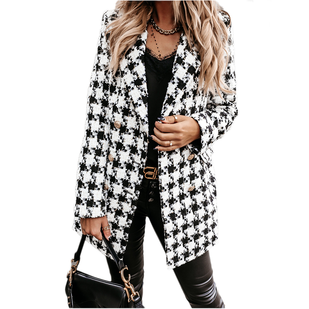 Women Jacket Autumn and Winter Fashion New Lapel Neck Slim Long Jackets European and American Style Womens Trench Coats Size -2XL, Black white
Women Jacket Autumn and Winter Fashion New Lapel Neck Slim Long Jackets European and American Style Womens Trench Coats Size -2XL, Black white