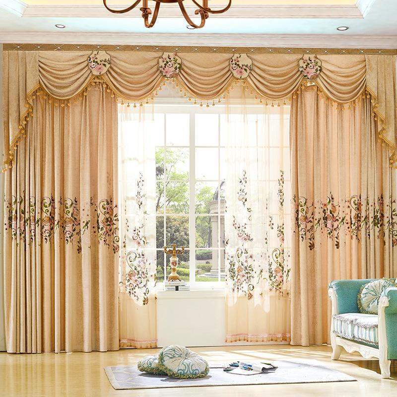 Villa European-style Curtains for Living Dining Room Bedroom Luxury Chenille Embroidery Curtains French Window, Tulle
Villa European-style Curtains for Living Dining Room Bedroom Luxury Chenille Embroidery Curtains French Window, Tulle