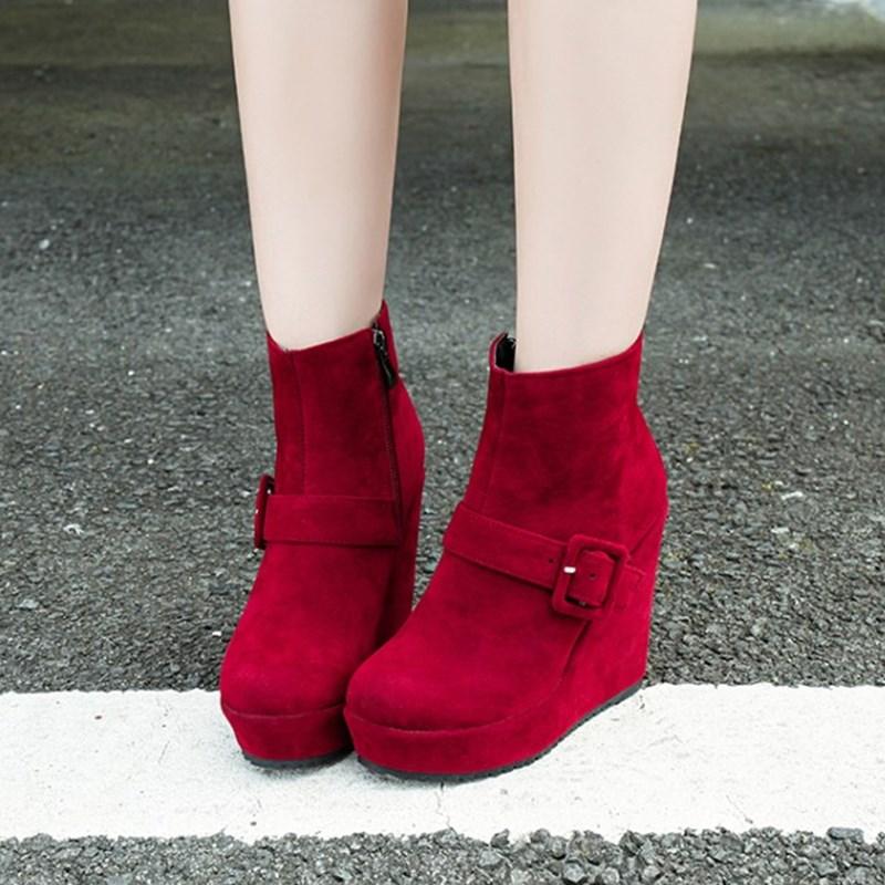 2021 Autumn Winter New Stylish Women Ankle Boots Sexy Platform Round Toe Wedges Boots Woman Ankle Plus Size 34-43, Black
2021 Autumn Winter New Stylish Women Ankle Boots Sexy Platform Round Toe Wedges Boots Woman Ankle Plus Size 34-43, Black