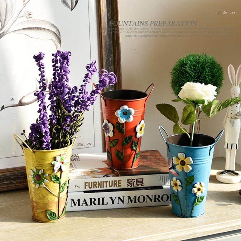 Hot Selling Vintage Galvanised Metal Iron Flower Shabby Vase Pot Barrel Planter Garden Decor Articles J1
Hot Selling Vintage Galvanised Metal Iron Flower Shabby Vase Pot Barrel Planter Garden Decor Articles J1