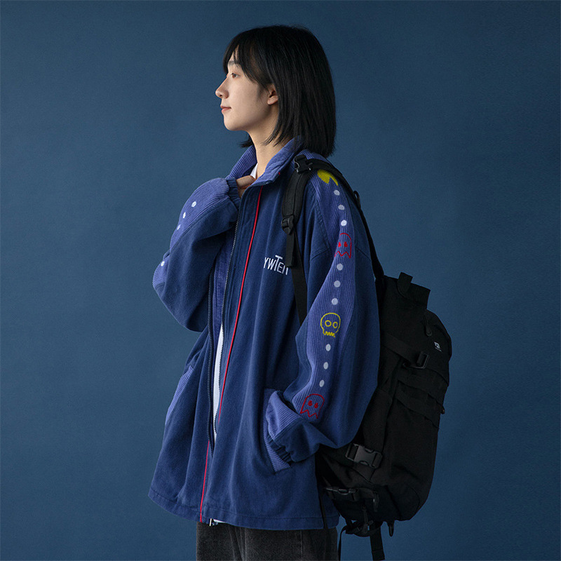 Striped corduroy boyfriends' style sweater women's loose Korean design standing collar cardigan personalized salt fried Street coat FO86, Xh5545 pink
Striped corduroy boyfriends' style sweater women's loose Korean design standing collar cardigan personalized salt fried Street coat FO86, Xh5545 pink