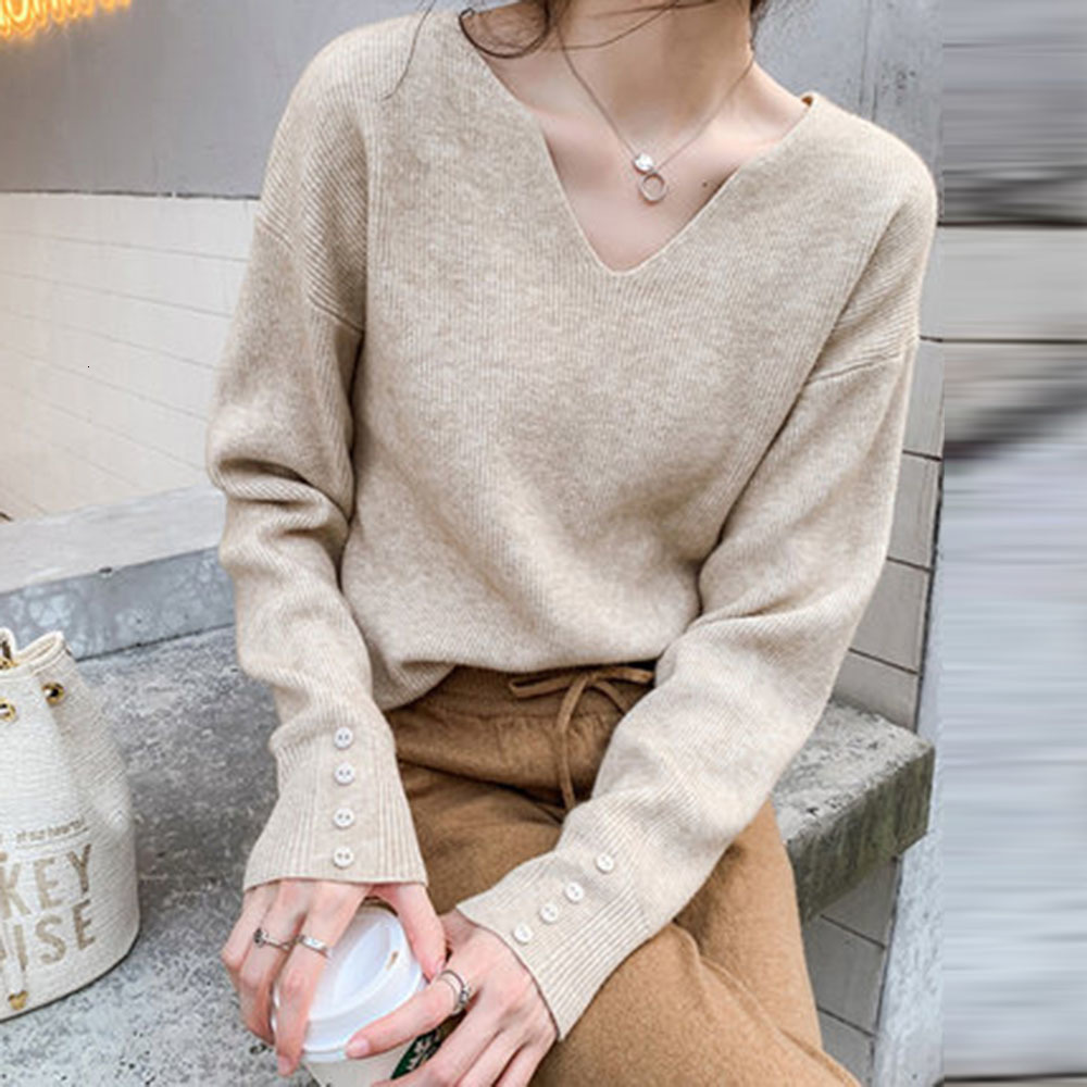 2021 New Sweater Women Autumn v Neck Plain Fashion Korean Japan Knitted Pullover Tops Soft Jumpers Winter Sweaters OHV1, Ivory
2021 New Sweater Women Autumn v Neck Plain Fashion Korean Japan Knitted Pullover Tops Soft Jumpers Winter Sweaters OHV1, Ivory