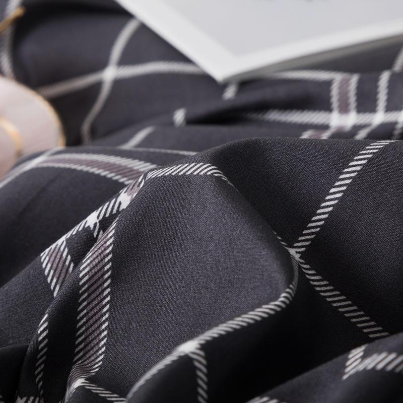 58 Geometric Black Plaid Bedding Set Duvet Cover Bed King Queen Size Bed Set Pillowcase Comforter bedding Sets9389479