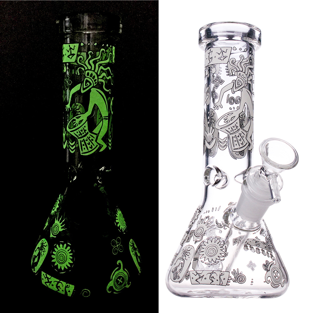 LIYA Hookahs Glow in the dark Beaker Bong Thick Water Bongs Smoking bubbler glass Stright pipe
LIYA Hookahs Glow in the dark Beaker Bong Thick Water Bongs Smoking bubbler glass Stright pipe