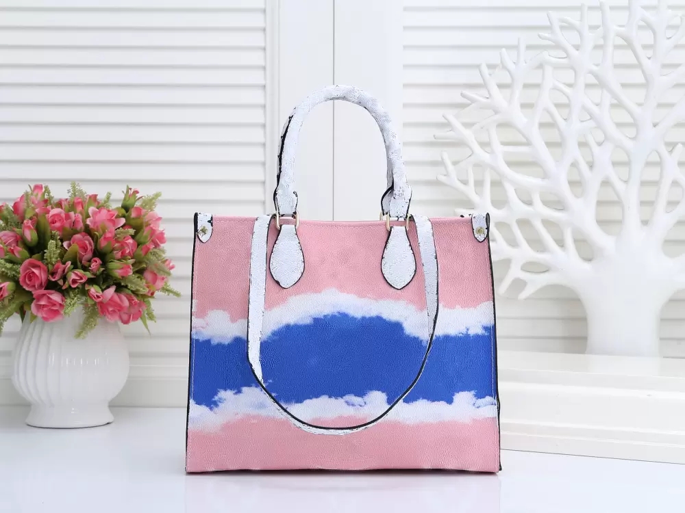 WF Womens Classic Tote Handbag Ladies Leather purse Cloud Rainbow Contrast Color Luxury Designers Handbags Shopping Shoulder Big Purses Clutch Bags, Extra freight
WF Womens Classic Tote Handbag Ladies Leather purse Cloud Rainbow Contrast Color Luxury Designers Handbags Shopping Shoulder Big Purses Clutch Bags, Extra freight